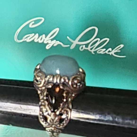 Carolyn Pollack Relios Bundle Sterling Silver Ring Sz 7 W Box & Heish Necklace - Picture 4 of 14